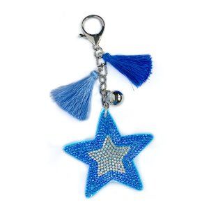 Twinkle Star Key Chain, Bag Tassel Charm for Purse, Backpack, or Tote Bag